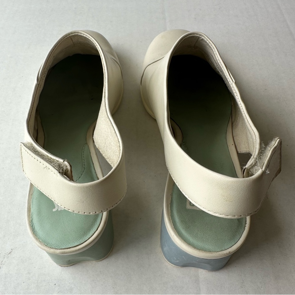 Camper Twins Velcro Slingback Mule Boot Shoe White Size 38 US Size 7.5 - Picture 8 of 14